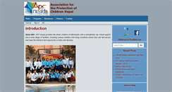 Desktop Screenshot of apc-nepal.org