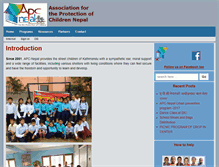 Tablet Screenshot of apc-nepal.org